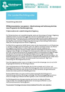 thumbnail of 180309_PE_Landesflüchtlingsrätetreffen Magdeburg_Willkommenskultur war gestern