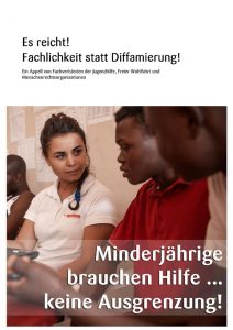 thumbnail of Es reicht – Fachlichkeit statt Diffarmierung. Appell von Fachverbänden